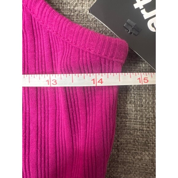 Art Class Girls Sleeveless Fuchsia Pink Ribbed Button Front Dress XL (14/16) - Picture 6 of 7